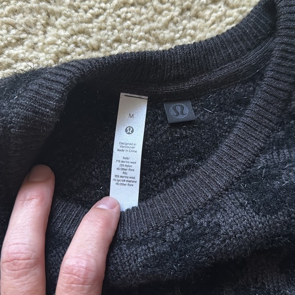 NWT Lululemon Wool Blend Jacquard Sweater - Picture 8 of 11